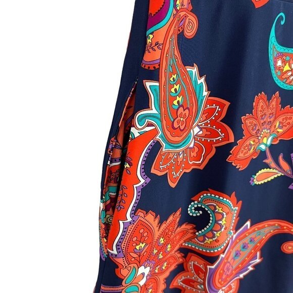 Mazu Swim Womens Cover Up Paisley Floral Print Beach Stretch Medium - Picture 6 of 11